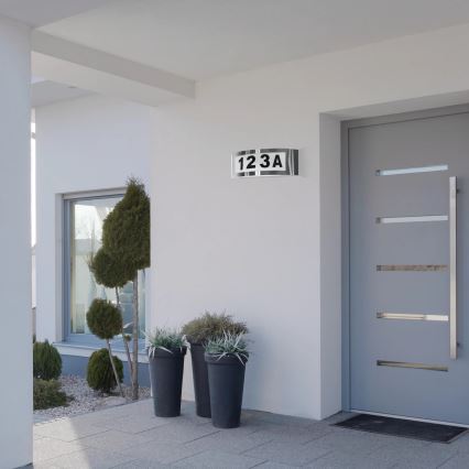 Numero civico 1xE27/14W/230V IP54