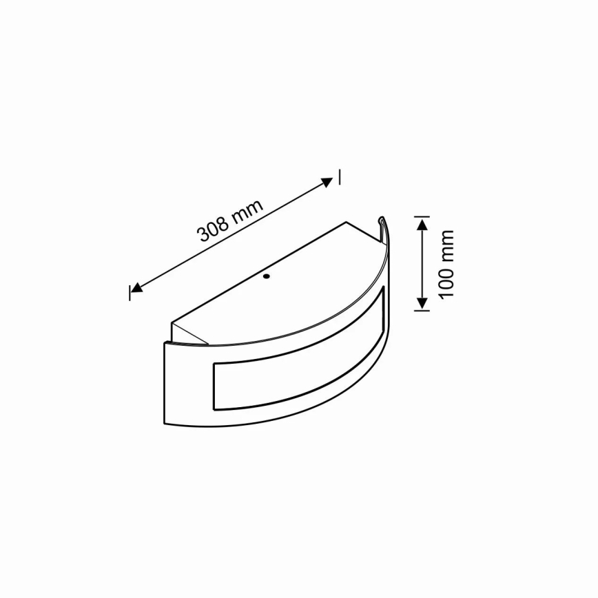 Numero civico 1xE27/14W/230V IP54