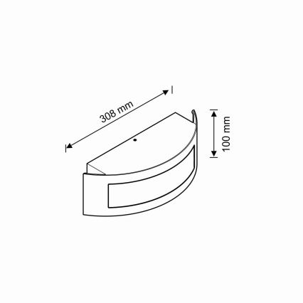 Numéro de maison 1xE27/14W/230V IP54
