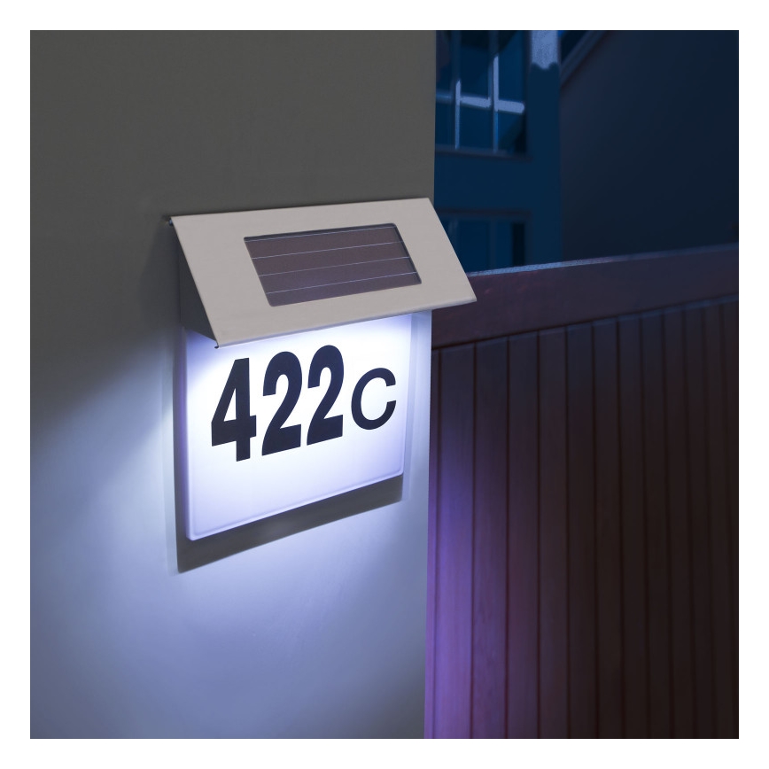 Numéro de maison solaire LED/1,2V IP44