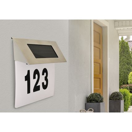 Numéro de maison solaire LED/1,2V IP44