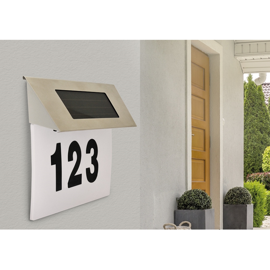Numéro de maison solaire LED/1,2V IP44