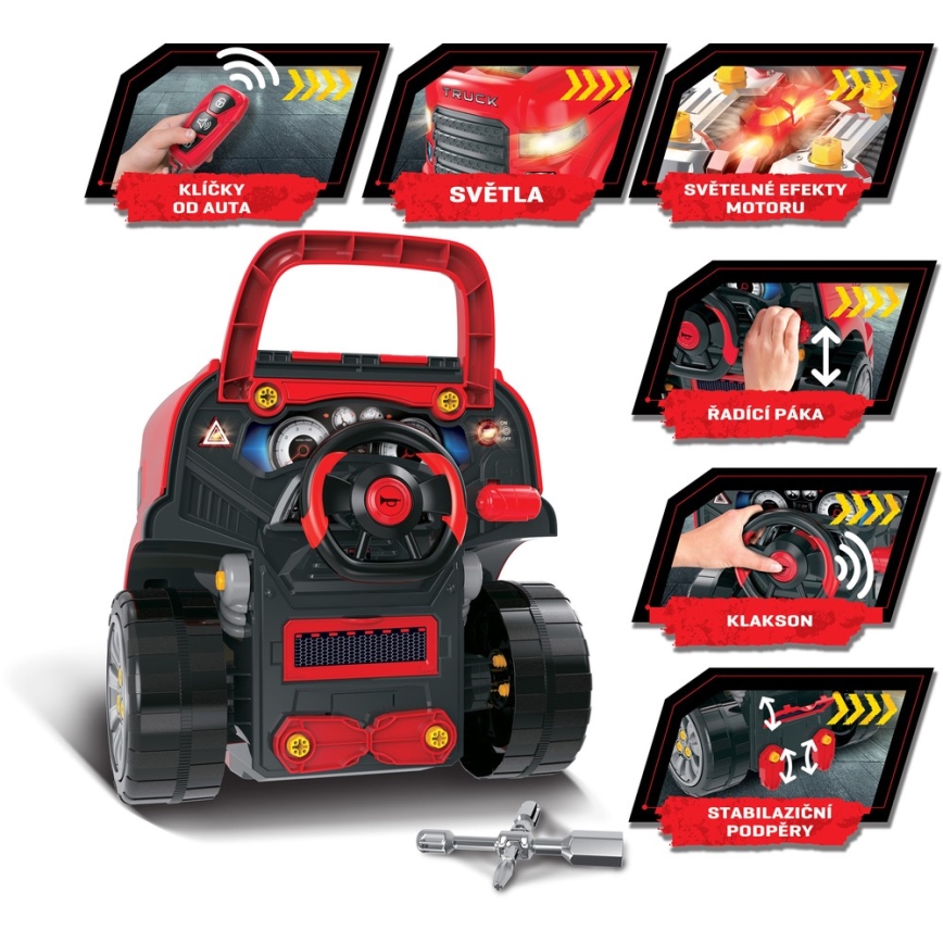 Officina riparazioni auto per bambini rossa