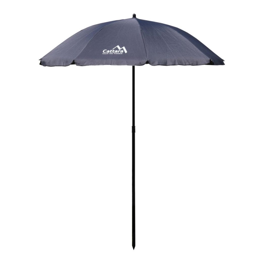 Ombrellone pieghevole inclinabile d. 1,8 m grigio
