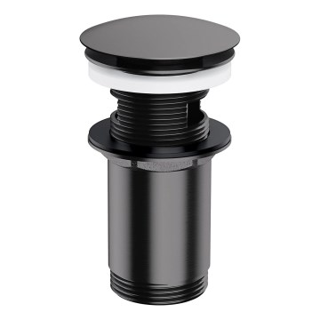 OMNIRES A706AT - Bonde de lavabo CLICK-CLACK d. 6,6 cm brossé anthracite