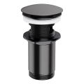 OMNIRES A706AT - Scarico del lavandino CLICK-CLACK diametro 6,6 cm pettinato antracite