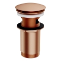 OMNIRES A706CPB - Scarico del lavandino CLICK-CLACK diametro 6,6 cm pettinato rame