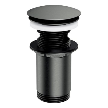 OMNIRES A706GR - Bonde de lavabo CLICK-CLACK d. 6,6 cm brossé graphite
