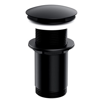 OMNIRES A716BL - Scarico del lavandino CLICK-CLACK diametro 6,6 cm semi-opaco nero