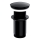 OMNIRES A716BL - Scarico del lavandino CLICK-CLACK diametro 6,6 cm semi-opaco nero