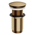 OMNIRES A716BR - Scarico del lavandino CLICK-CLACK diametro 6,6 cm pettinato bronzo antico