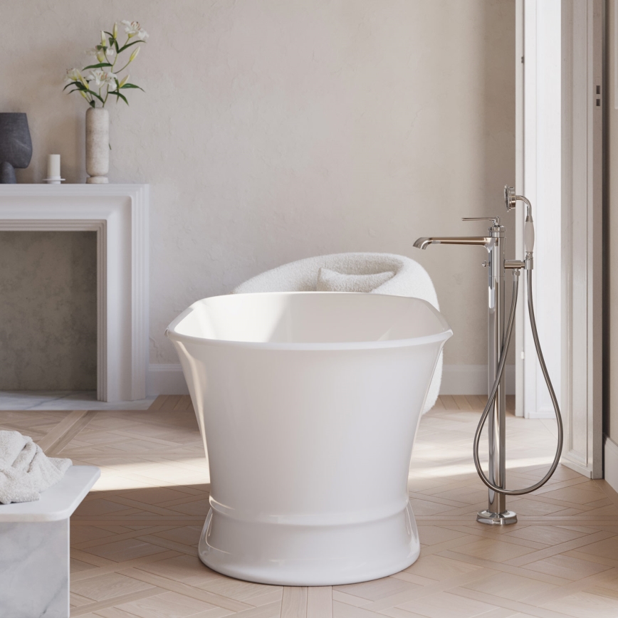 OMNIRES AM5233CR - Set de baignoire sur gorge avec robinet ARMANCE chrome brillant
