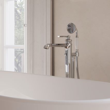 OMNIRES AM5233CR - Set vasca da bagno autoportante con miscelatore ARMANCE cromo lucido