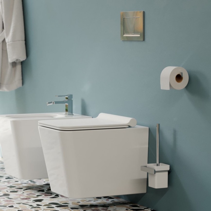 OMNIRES BOSTONDEBP - Sedile del water SoftClose BOSTON duroplast/bianco lucido