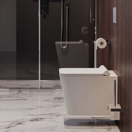 OMNIRES BOSTONMWBP - Hängendes WC mit SoftClose-Sitz BOSTON Keramik/glänzendes Weiß