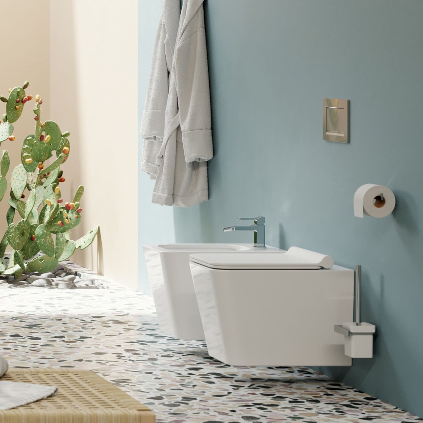 OMNIRES BOSTONMWBP - Hängendes WC mit SoftClose-Sitz BOSTON Keramik/glänzendes Weiß