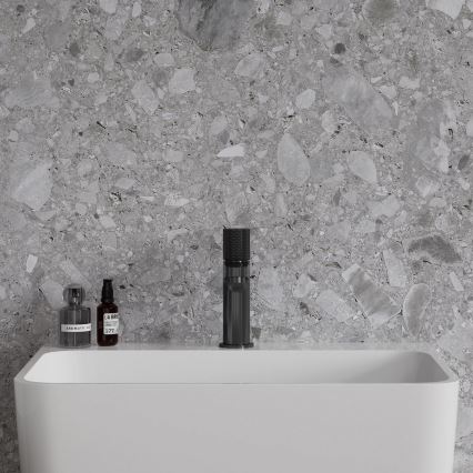 OMNIRES CT8010AT - Miscelatore per lavabo CONTOUR 16,6 cm antracite spazzolato