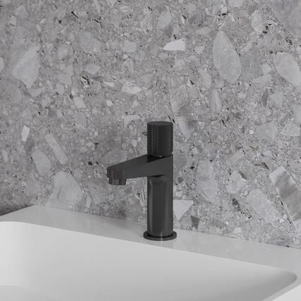 OMNIRES CT8010AT - Mitigeur pour lavabo CONTOUR 16,6 cm, anthracite brossé