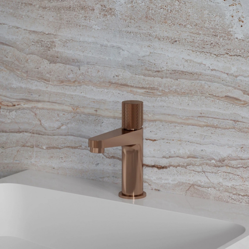 OMNIRES CT8010CPB - Miscelatore per lavabo CONTOUR 16,6 cm rame spazzolato