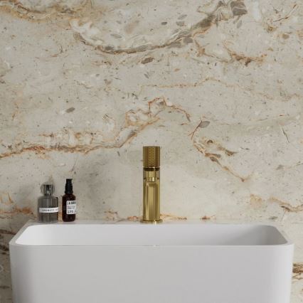 OMNIRES CT8010GLB - Rubinetto del lavandino CONTOUR 16,6 cm molato oro