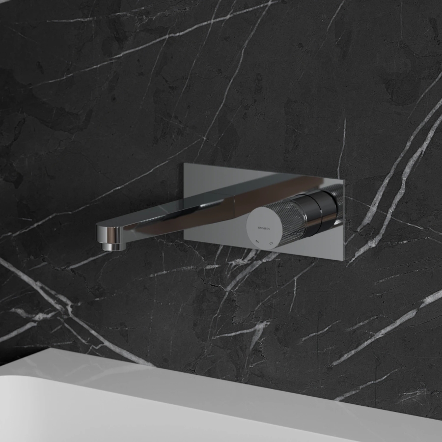 OMNIRES CT8015CR - Robinet de lavabo pour installation encastrée CONTOUR chrome brillant