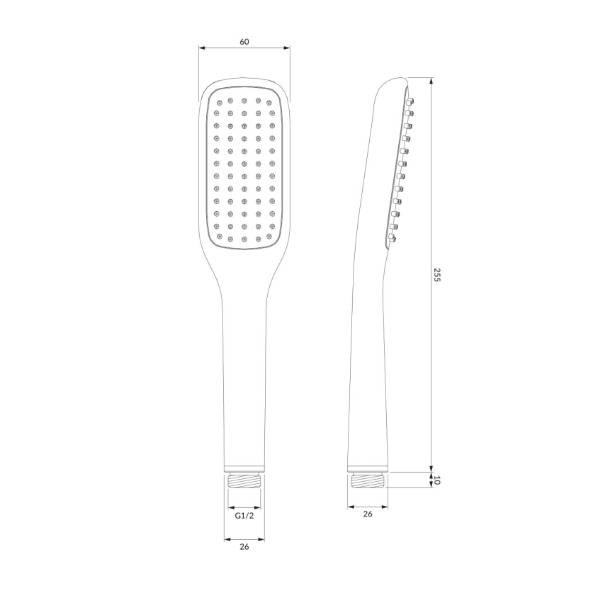 OMNIRES HUDSONX-PCR - Set da doccia HUDSONX cromo lucido