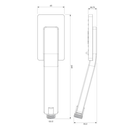 OMNIRES JIMJIM-RBL - Doccia portatile JIMJIM opaco nero