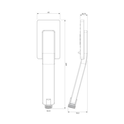 OMNIRES JIMJIM-RCR - Doccia portatile JIMJIM cromo lucido