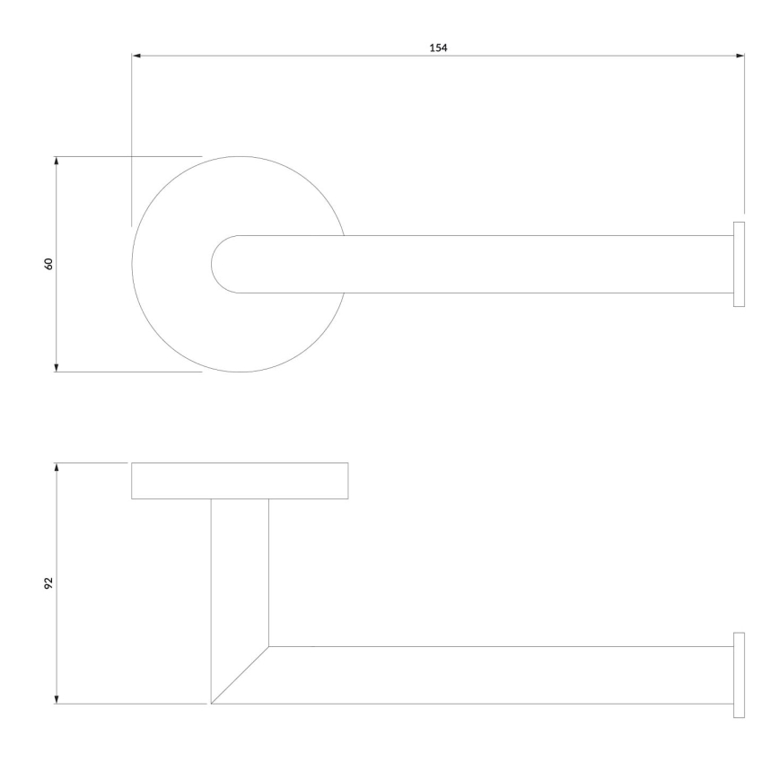 OMNIRES MP60510BL - Porta carta igienica MODERN PROJECT opaco nero