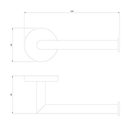 OMNIRES MP60510CR - Porta carta igienica MODERN PROJECT cromo lucido