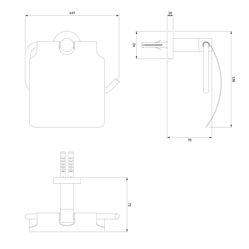 OMNIRES MP60520CR - Toilettenpapierhalter MODERN PROJECT glänzendes Chrom