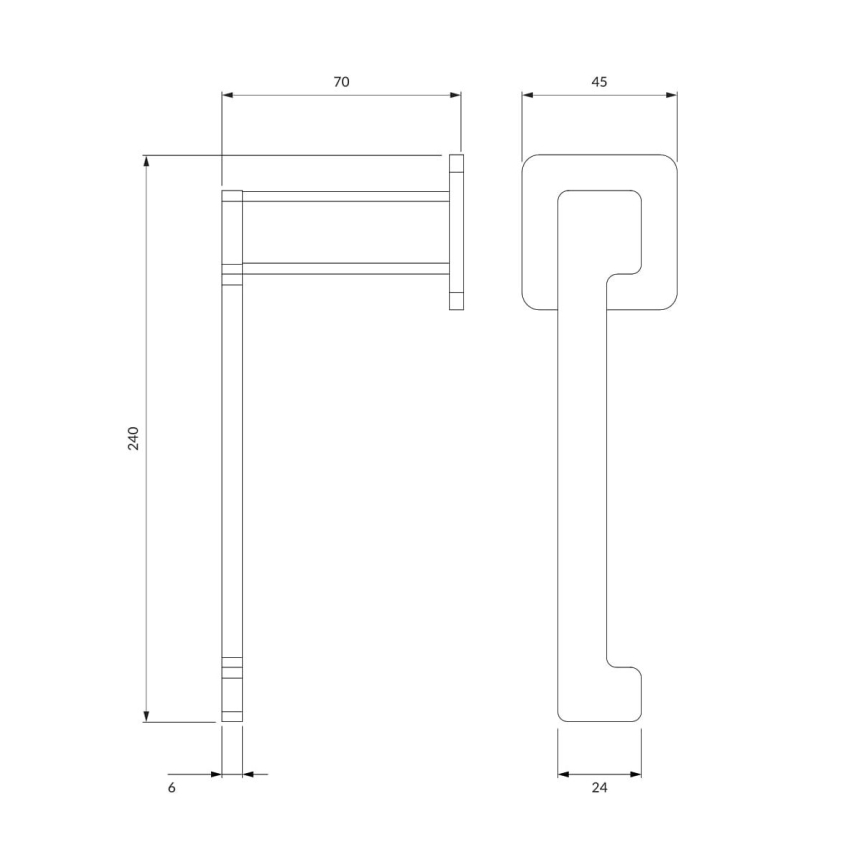 OMNIRES NL80510CR - Porta carta igienica NELSON cromo lucido