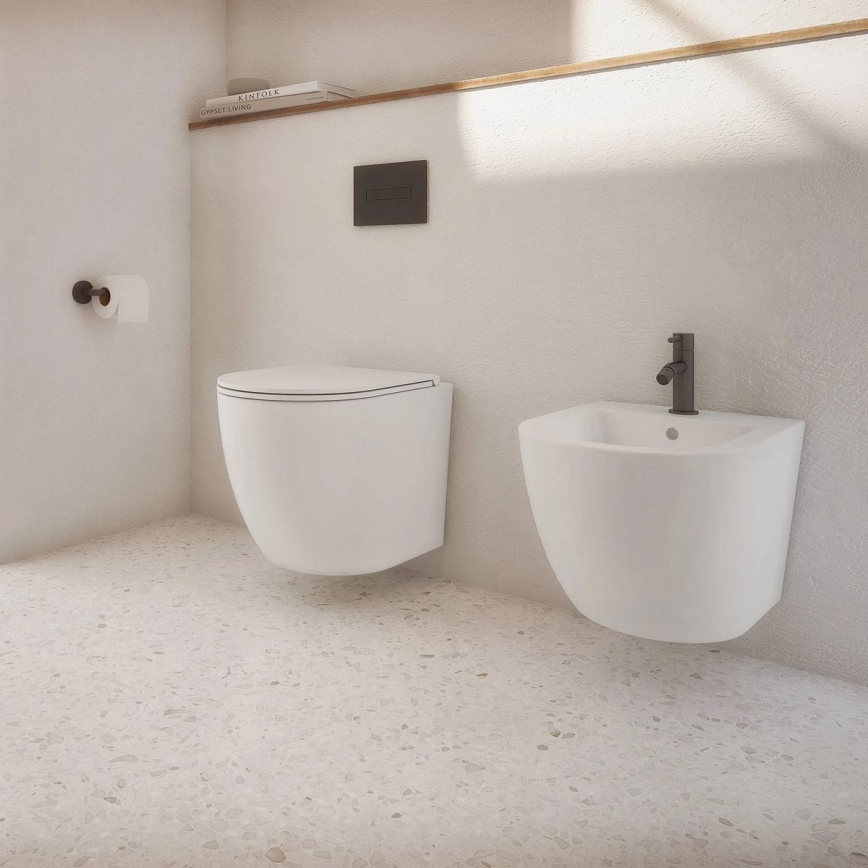 OMNIRES OTTAWABIBP - Bidet a parete OTTAWA ceramiche/bianco lucido