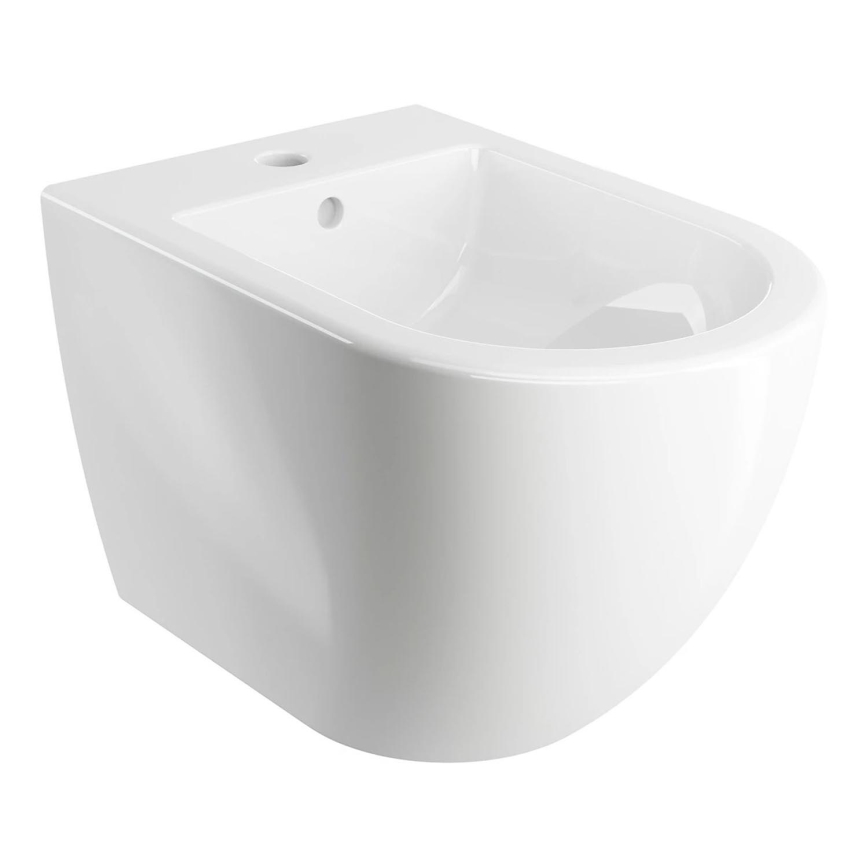 OMNIRES OTTAWACMBIBP - Bidet mural OTTAWA en céramique/blanc brillant