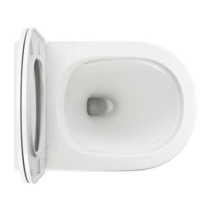 OMNIRES OTTAWAMWBM - Wandhängendes WC mit SoftClose-WC-Sitz OTTAWA Keramik/mattweiß