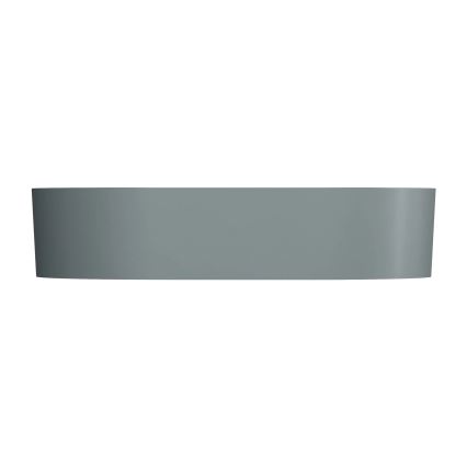 OMNIRES OVOUNAG - Lavandino da appoggio OVO 55x36 cm dolomite/opaco grigio cenere