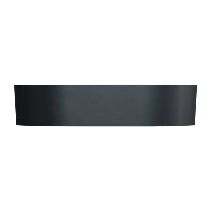 OMNIRES OVOUNBLV - Lavabo da appoggio OVO 55x36 cm dolomite/nero lava opaco