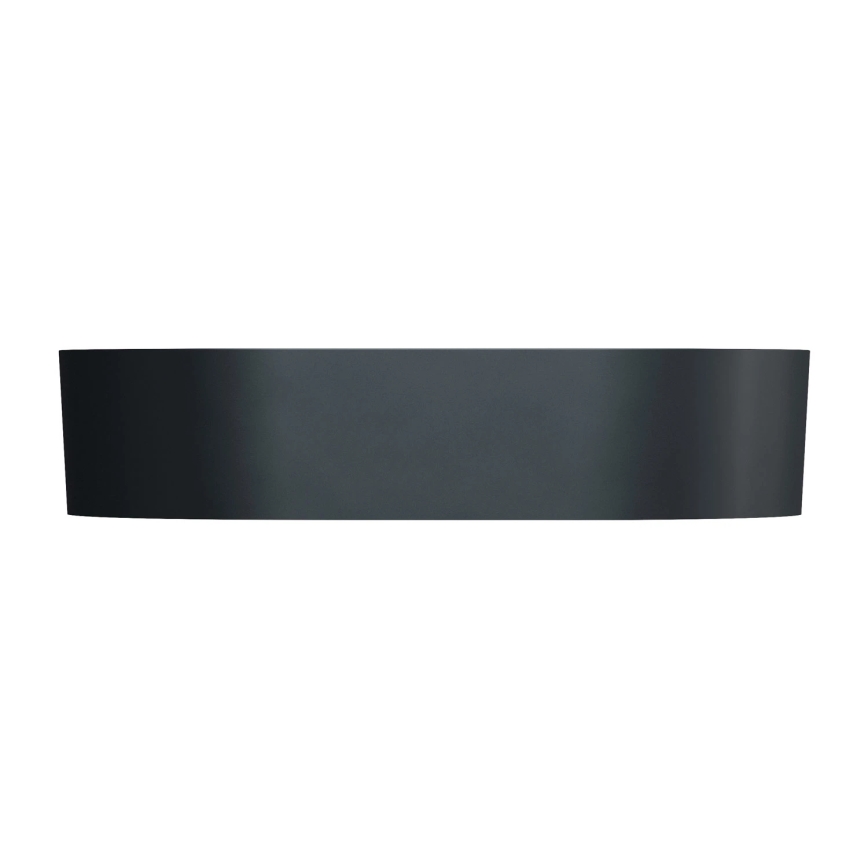 OMNIRES OVOUNBLV - Lavabo da appoggio OVO 55x36 cm dolomite/nero lava opaco