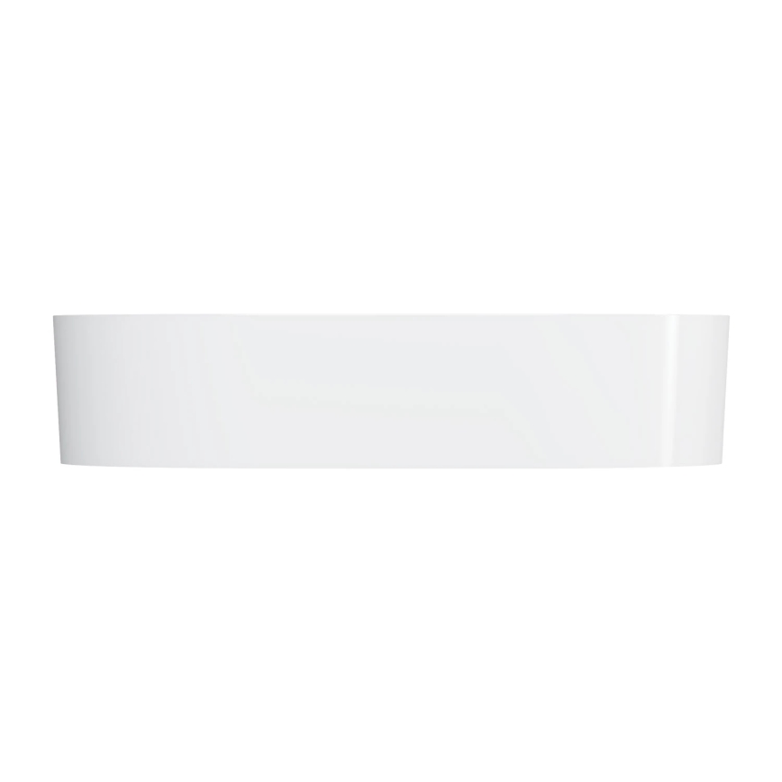 OMNIRES OVOUNBP - Lavabo da appoggio OVO 55x36 cm dolomite/bianco lucido