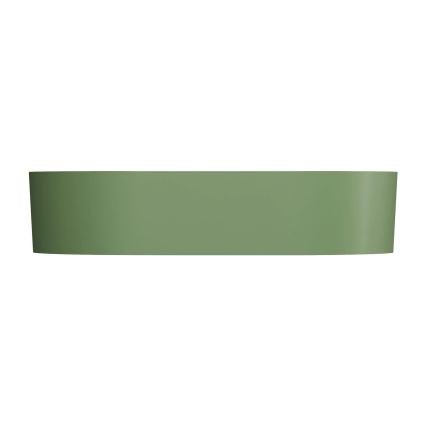 OMNIRES OVOUNOL - Lavabo da appoggio OVO 55x36 cm dolomite/oliva opaca