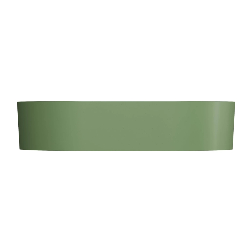 OMNIRES OVOUNOL - Lavabo da appoggio OVO 55x36 cm dolomite/oliva opaca