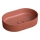 OMNIRES OVOUNTE - Lavabo da appoggio OVO 55x36 cm in dolomite/terracotta opaca