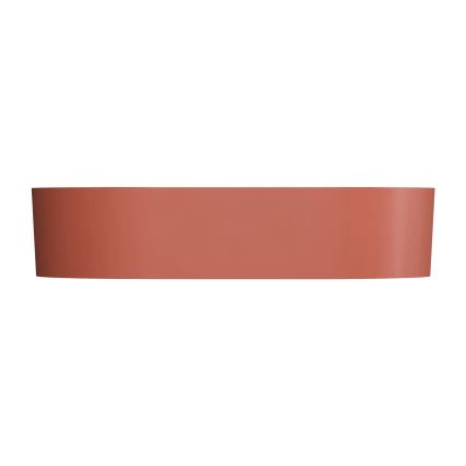 OMNIRES OVOUNTE - Lavandino da appoggio OVO 55x36 cm dolomite/opaco terracotta