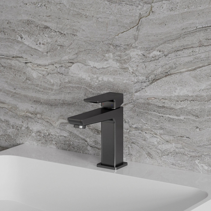 OMNIRES PM7410GR - Mitigeur pour lavabo PARMA 15 cm graphite brossé