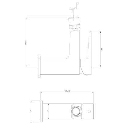 OMNIRES PM7420CR - Robinet de bidet PARMA 12,25 cm chrome brillant