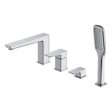 OMNIRES PM7432CR - Rubinetto vasca da bagno 4-buchi PARMA cromo lucido