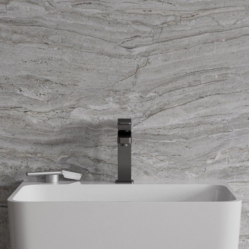 OMNIRES SL7710GR - Robinet de lavabo SLIDE 17 cm brossé graphite