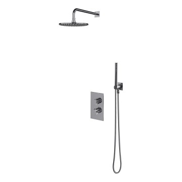 OMNIRES SYSCT11CR - Colonne de douche avec robinet thermostatique encastré CONTOUR chrome brillant