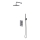 OMNIRES SYSCT11CR - Colonne de douche avec robinet thermostatique encastré CONTOUR chrome brillant