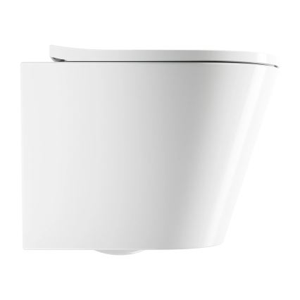 OMNIRES TAMPAMWBP - WC sospeso TAMPA con sedile SoftClose, in ceramica, bianco lucido
